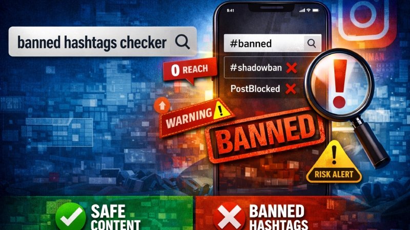 banned hashtags checker